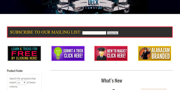 Alakazam Magic USA Website