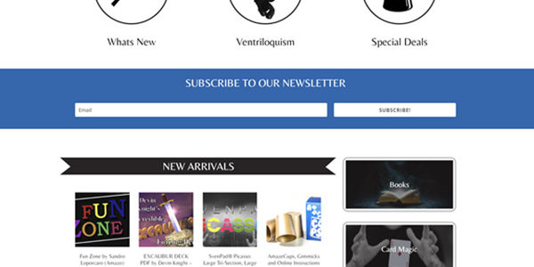 New website built for magic dealers called Cybervent Magic